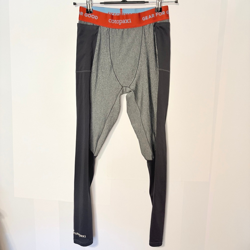 Cotopaxi Waziinu Leggings Medium Gorpcore Gray Activewear Pockets Base Layer